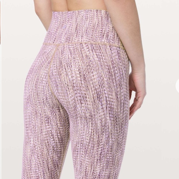 lululemon athletica Pants - Lululemon Wunder Under High-Rise 7/8 Tight *Full-On Luon 25" Size 8 Pink Cream